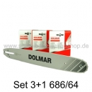 Set 3+1 S�gekette und Schiene 686/64 38cm