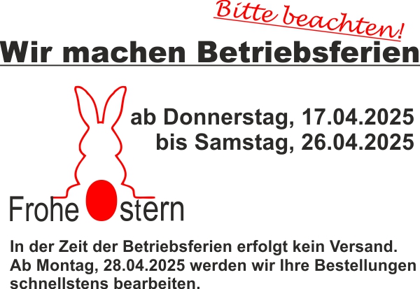Schild Osterferien 2025
