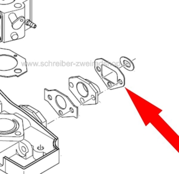 Dichtung für Ansaugflansch 100, 100super, 102, PS-33