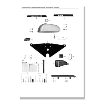 Ersatzteilliste Hercules SB1 - SB2