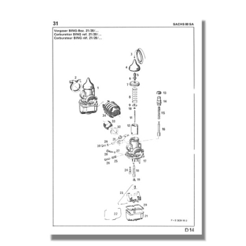 Ersatzteilliste SACHS Motor 80 SA