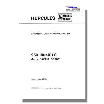 Ersatzteilliste Hercules K50 Ultra II LC