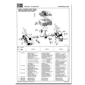 Ersatzteilliste SACHS 50/S