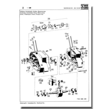 Ersatzteilliste SACHS 50/SW, 50/6 SW