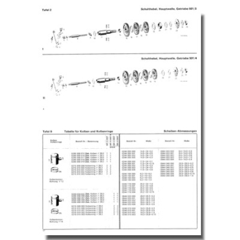 Ersatzteilliste SACHS 501/4 AKF und BKF, 501/3 BKF