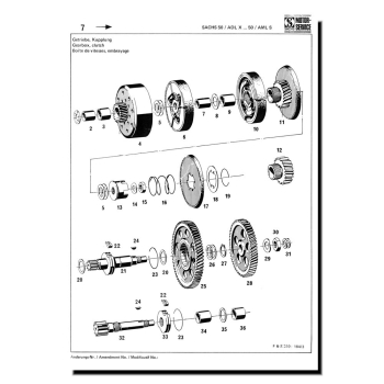 Preview: Ersatzteilliste SACHS 50 2Gang Automatik