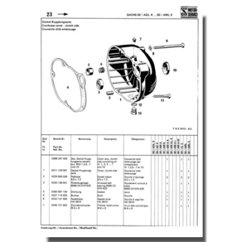 Ersatzteilliste SACHS 50 2Gang Automatik