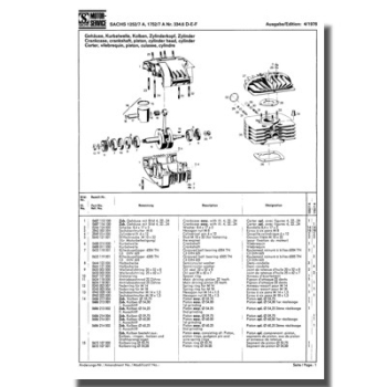 Ersatzteilliste SACHS 1252/7A, 1752/7A