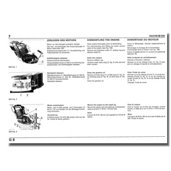 Reparaturanleitung SACHS 80/SW wassergekühlt