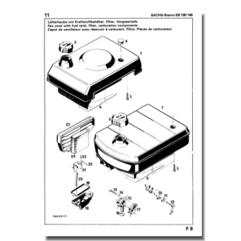 Ersatzteilliste SACHS SB130, SB140