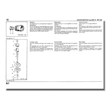 Reparaturanleitung SACHS 301/AB Saxonette