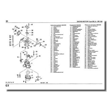 Reparaturanleitung SACHS 301/AB Saxonette