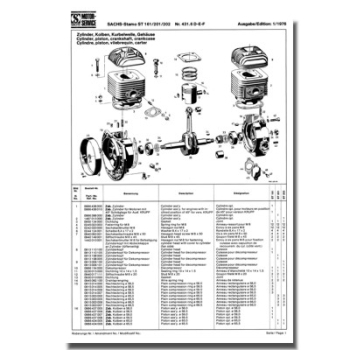 Ersatzteilliste SACHS Stamo 161, 201, 202