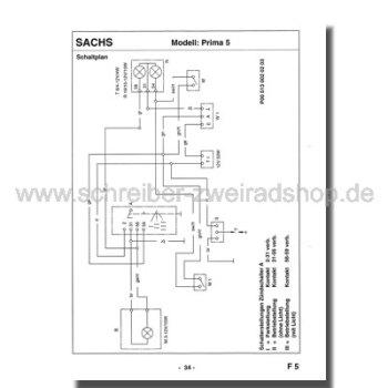 Ersatzteilliste SACHS Prima 5 / Prima 5 Kat