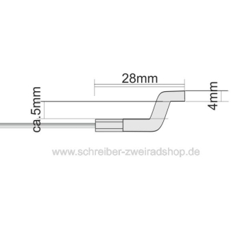 Innenseil 1,5mm x 3000mm mit Z-Nippel