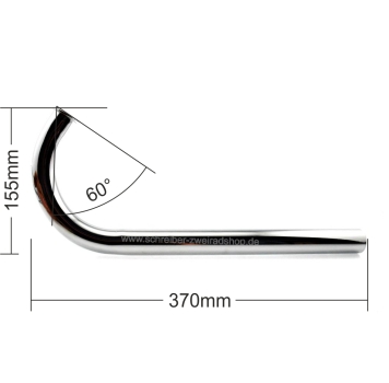 Auspuffrohr 28mm Chrom SACHS 50