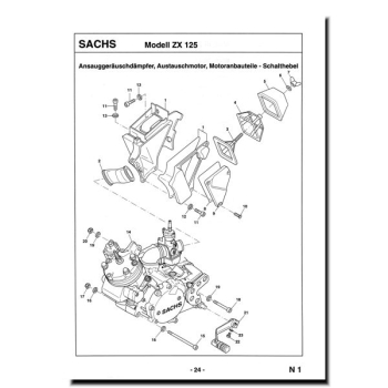 Ersatzteilliste SACHS Enduro ZX125 2-Takt