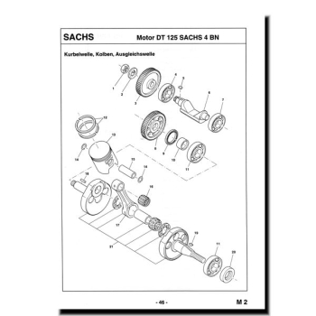 Ersatzteilliste SACHS Enduro ZX125 2-Takt