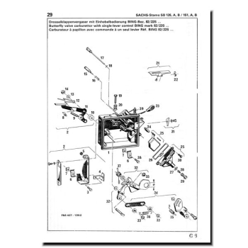 Ersatzteilliste SACHS SB126 und SB151