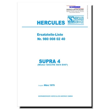 Ersatzteilliste Hercules Supra 4
