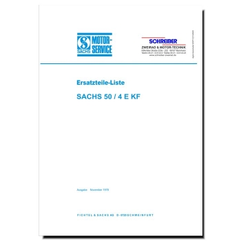 Ersatzteilliste SACHS 50/4 EKF Ausgabe 1978