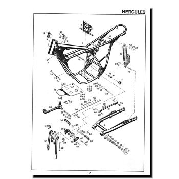 Ersatzteilliste Hercules GS 125-GS 350