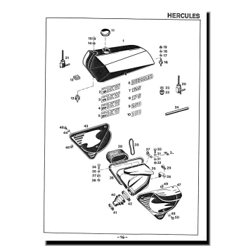 Ersatzteilliste Hercules GS 125-GS 350