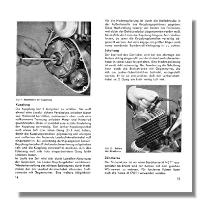 Handbuch SACHS-MOTOR 98 Modell 1950
