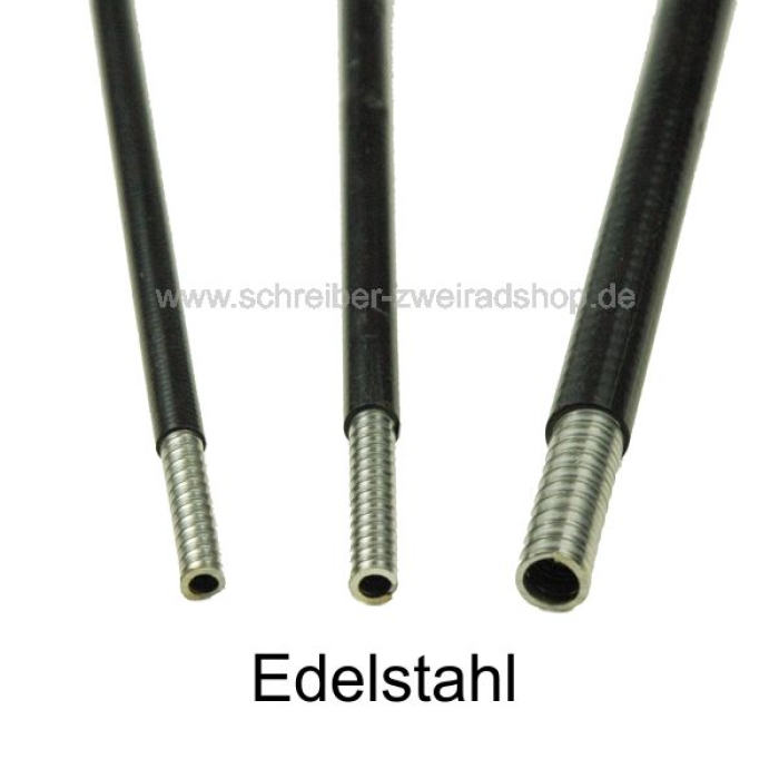 Bowdenzughülle LW3,0mm schwarz Edelstahl