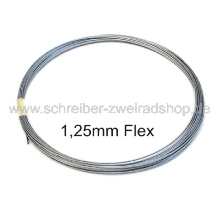 Innenseil 1,25mm flexibel Rolle 10m