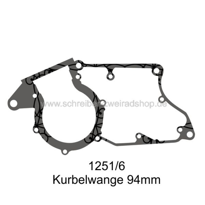 Dichtung für Motorgehäuse SACHS 1251/6