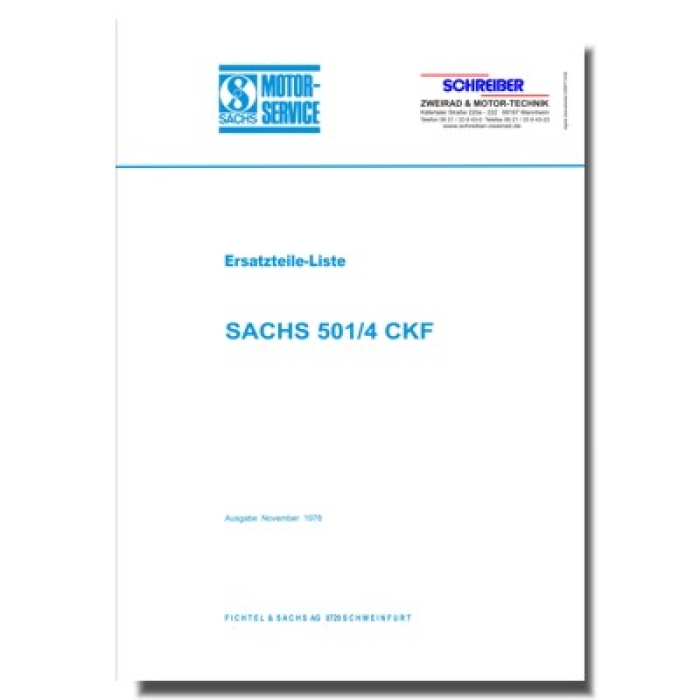 Ersatzteilliste SACHS 501/4 CKF