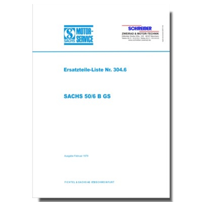 Ersatzteilliste SACHS 50/6 B GS