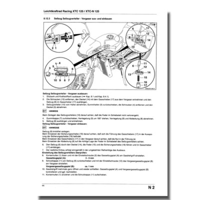 Reparaturanleitung SACHS XTC 125, XTC-N 125