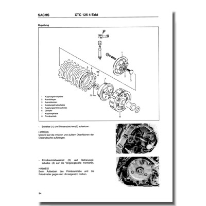 Reparaturanleitung SACHS XTC 125 4-Takt