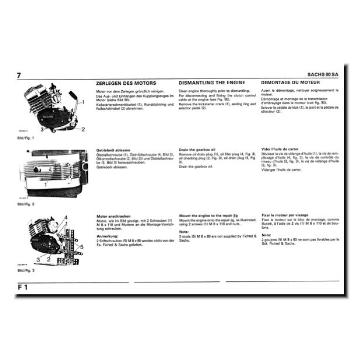 Reparaturanleitung SACHS 80/SA luftgekühlt