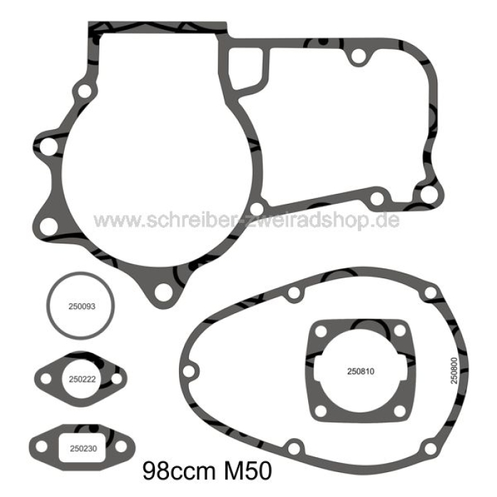 Dichtungssatz SACHS 98ccm Modell 50