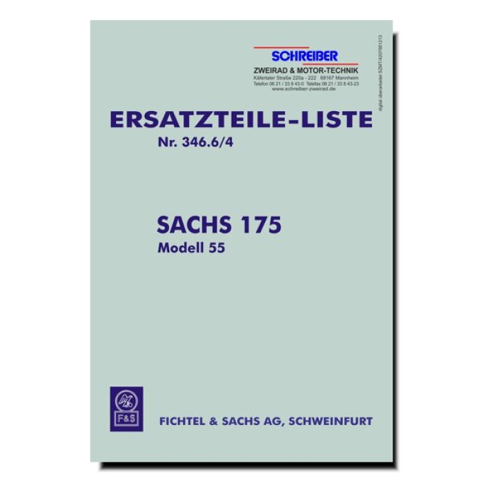 Ersatzteilliste SACHS 175 Modell 55 10,2PS