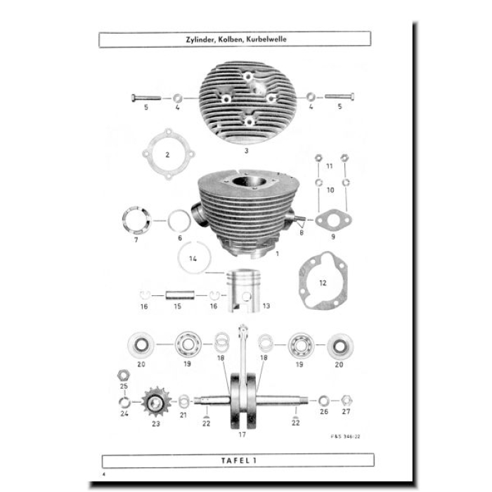 Ersatzteilliste SACHS 175 Modell 55 10,2PS