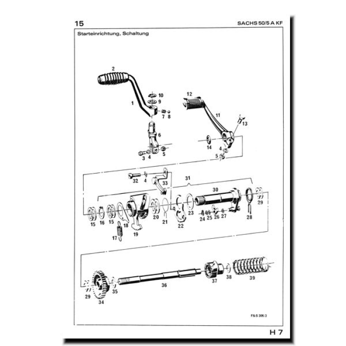 Ersatzteilliste SACHS 50/5 AKF