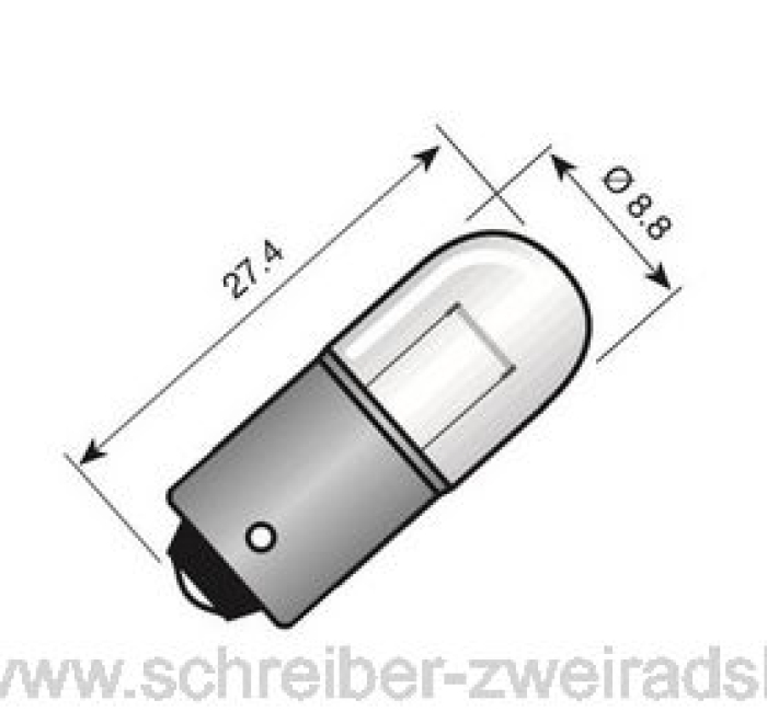 Glühbirne 12V 2W BA9S