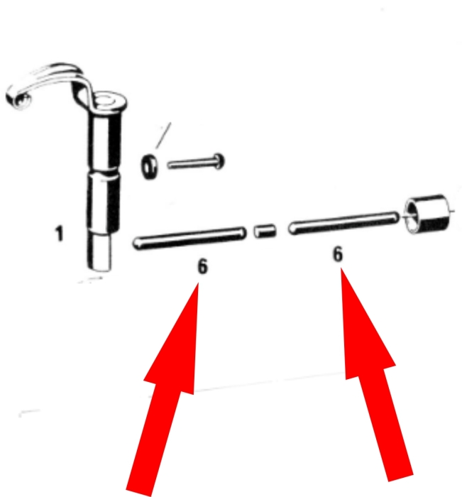 Druckstift 51,5mm für Kupplung Sachs 50