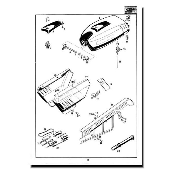 Ersatzteilliste Hercules Supra 4