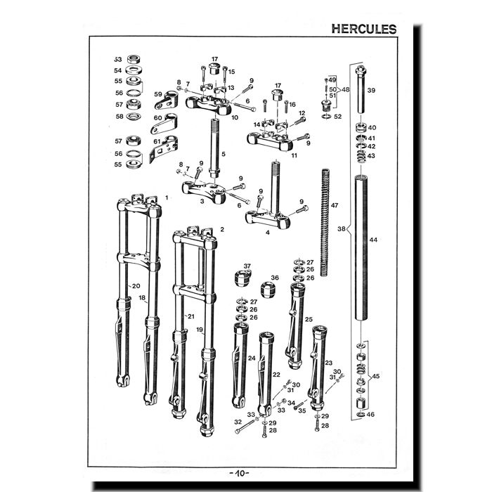 Ersatzteilliste Hercules GS 125-GS 350